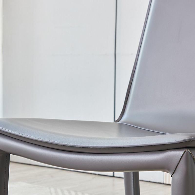 Silla de comedor de comedor de metal de estilo moderno para uso en el hogar