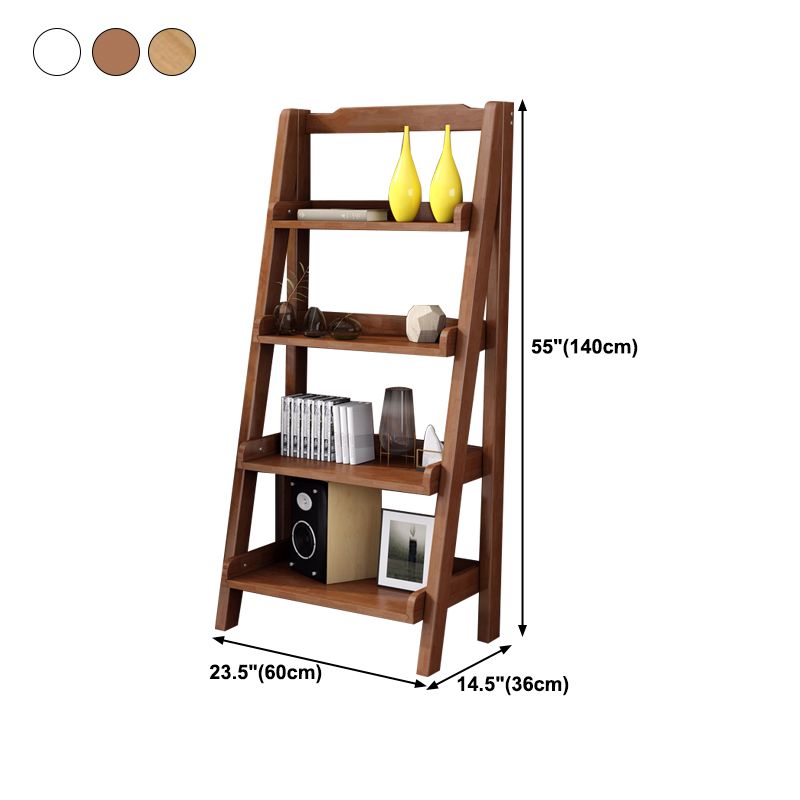 Contemporary Style Ladder Bookcase Wooden Vertical Book Shelf Clearhalo 'Bookcases' 'furn' 'furn_bookcases' 'Furniture' 'furniture_bookcases' 'Office Furniture' 1200x1200_6f656c70-0411-41dd-ab38-e136e1c45261