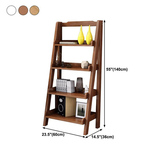 Contemporary Style Ladder Bookcase Wooden Vertical Book Shelf Clearhalo 'Bookcases' 'furn' 'furn_bookcases' 'Furniture' 'furniture_bookcases' 'Office Furniture' 1200x1200_6f656c70-0411-41dd-ab38-e136e1c45261
