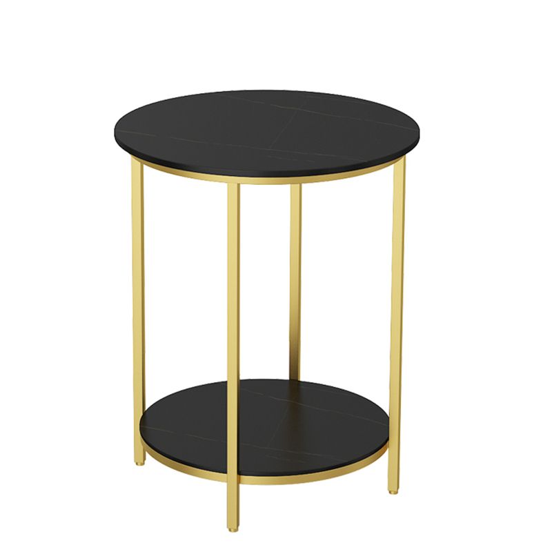 Tabla de estado de pizarra minimalista Tabla de extremo 4 Legs Tabla a la altura de las patas para la sala de estar