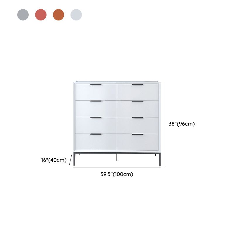 Scandinavische houten opbergkist met zachte close laden voor slaapkamer
