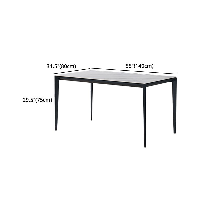 Minimalist 1/4/5 Pieces Sintered Stone Dining Table Set Rectangle Dining Room Set Clearhalo 'Dining Room Sets' 'Dining Tables & Seating' 'dining_room_set' 'furn' 'furn_dining_room_set' 'Furniture' 'furniture_dining_room_set' 'Kitchen & Dining Furniture' 'kitchen&dining_furn' 'kitchen' 1200x1200_6f681030-4b8a-47cd-8445-7ad90e90f9b7