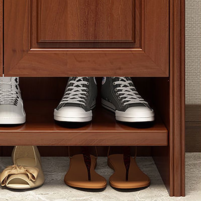 Mid-Century Modern Accent Cabinet Rectangle Solid Wood Grooves With Doors Cabinet Clearhalo 'Cabinets & Chests' 'cabinets_chests' 'furn' 'furn_cabinets_chests' 'Furniture' 'Living Room Furniture' 1200x1200_6f692bec-4a79-47a7-9ddd-c704d14aa3c6