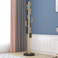 Marble Base Hall Tree Light Luxury Hanger Coat Metal Coat Rack with 6 Hooks Clearhalo 'Entry & Mudroom Furniture' 'furn' 'furn_hall_tree_coat_racks' 'Furniture' 'Hall Trees & Coat Racks' 'hall_tree_coat_racks' 1200x1200_6f6eed5a-b9b5-4d49-9293-4d7e5f2107eb