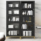 Glam Vertical Standard Bookcase Manufactured Wood Bookcase with Glass Doors Clearhalo 'Bookcases' 'Furniture' 'furniture_bookcases' 'kitchen' 'kitchen_bookcases' 'Living Room Furniture' 'Office Furniture' 1200x1200_6f710f4a-8464-4598-b62a-6225820f9c80
