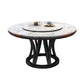 Round Dining Table Modern Dining Table with Wood Pedestal in Black Clearhalo ' dining_table' 'Dining Tables & Seating' 'Dining Tables' 'furn' 'furn_dining_table' 'Furniture' 'furniture_dining_table' 'Kitchen & Dining Furniture' 'kitchen&dining_furn' 'kitchen' 'kitchen_dining_table' 1200x1200_6f741df0-26b6-463b-bea8-7bb7b2d1b2db