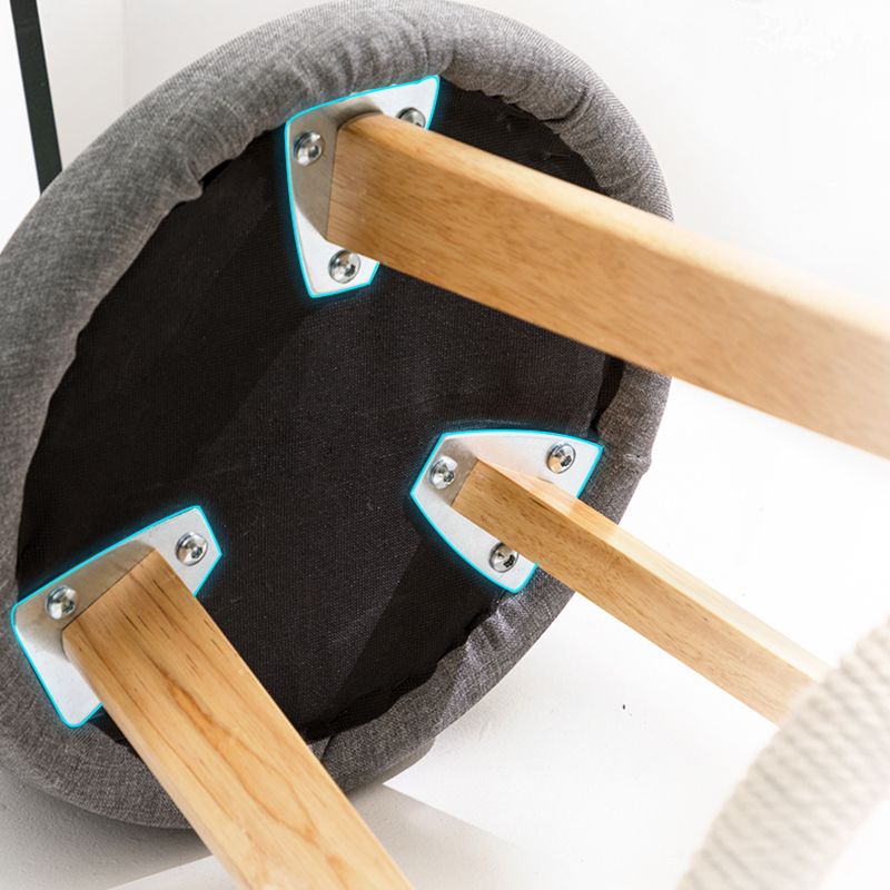 Modern Armless Backrest Counter Stool Wood Kitchen Bar Stool with Pedal Clearhalo 'Bar Furniture' 'Bar Stools' 'bar_stools' 'furn' 'furn_bar_stools' 'furniture_bar_stools' 'Kitchen & Dining Furniture' 'kitchen&dining_furn' 'kitchen' 'kitchen_furn' Furniture' 1200x1200_6f7525c7-d5f1-4494-952a-9401270e648b