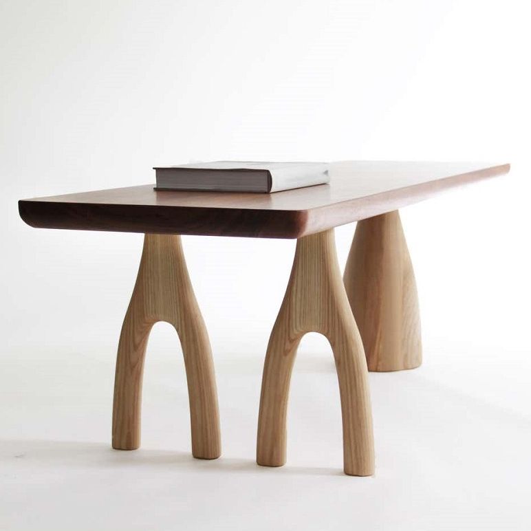 Rectangle Pine Solid Wood Table Modern Dining Table with 3 Legs for Restaurant Living Room Clearhalo ' dining_table' 'Dining Tables & Seating' 'Dining Tables' 'furn' 'furn_dining_table' 'Furniture' 'furniture_dining_table' 'Kitchen & Dining Furniture' 'kitchen&dining_furn' 'kitchen' 'kitchen_dining_table' 1200x1200_6f75a8f9-c301-4823-ad13-ac650dbad6d5