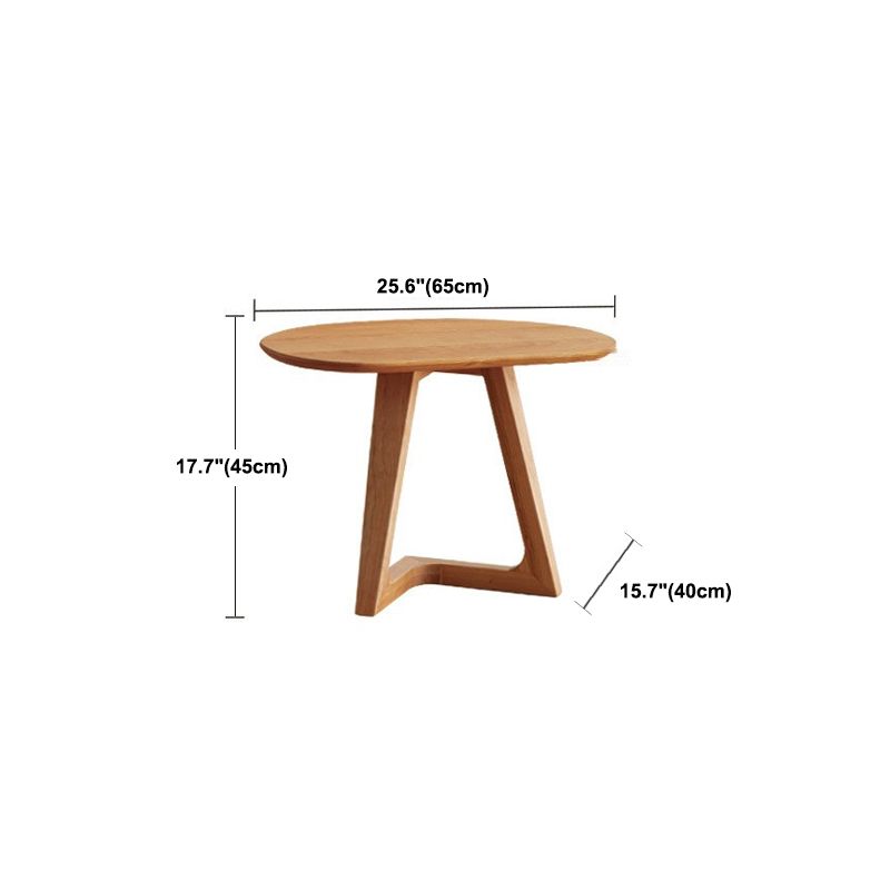 Tavolino da caffè in stile scandinavo Tavolino ovale in legno massello