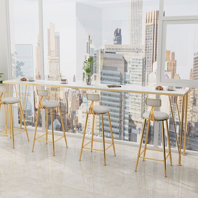 Modern Rectangle Legs Bistro Bar Desk Cafe Counter Height Table(only table) Clearhalo 'Bar Furniture' 'Bar Tables' 'bar_tables' 'furn' 'furn_bar_tables' 'Furniture' 'furniture_bar_tables' 'Kitchen & Dining Furniture' 'kitchen&dining_furn' 'kitchen' 1200x1200_6f7868de-0e15-461b-8298-9e77b55478be