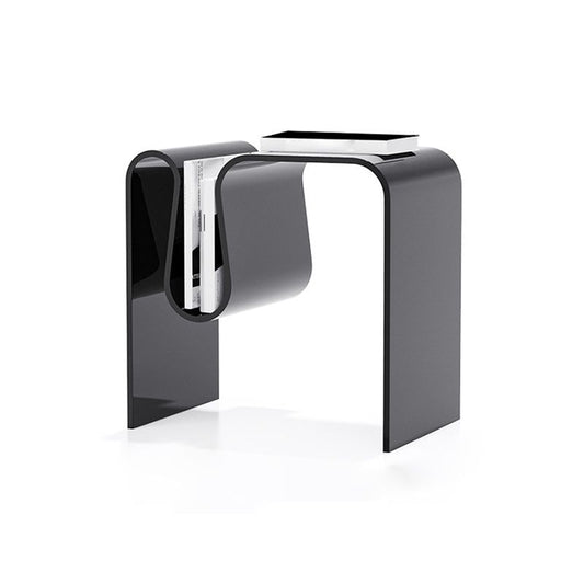 Unique Shape Side End Snack Table Acrylic Living Room Corner Table