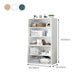 Closed Back Engineered Wood Shelf Bookcase Floor Contemporary Bookshelf with Shelves