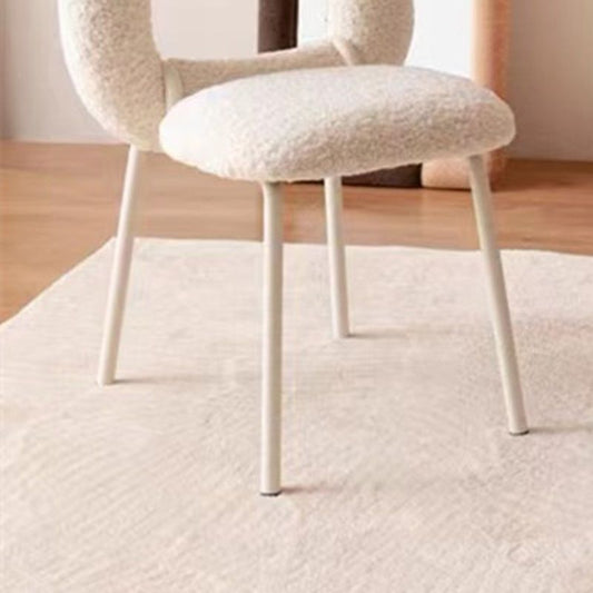 Silla lateral de comedor tapizado marco de metal abierto silla lateral de comedor abierta