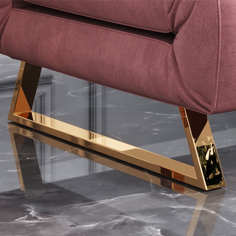 Cadre de futon pliable glamour avec canapé-lit de Futon en velours de 31,5 "de largeur en rose