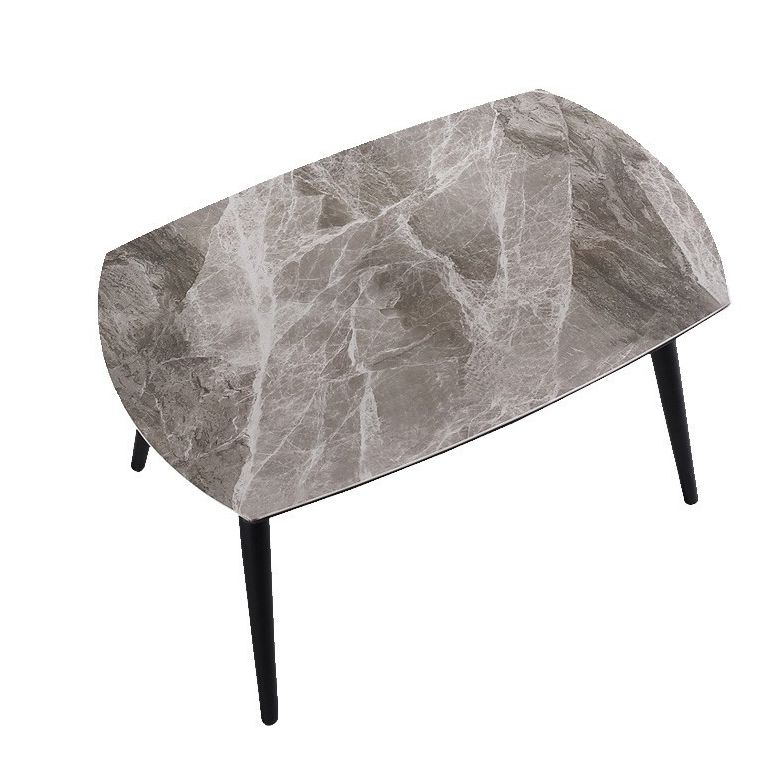 Modern Metal Dining Room Set Standard Height Black Legs Dining Set with Rectangle Table Clearhalo 'Dining Room Sets' 'Dining Tables & Seating' 'dining_room_set' 'furn' 'furn_dining_room_set' 'Furniture' 'furniture_dining_room_set' 'Kitchen & Dining Furniture' 'kitchen&dining_furn' 'kitchen' 1200x1200_6f7decbb-78c4-413d-91b9-fae098fdcd58