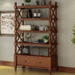 Rectangle Open Storage Bookshelf Nordic Solid Wood Bookshelf with Drawer