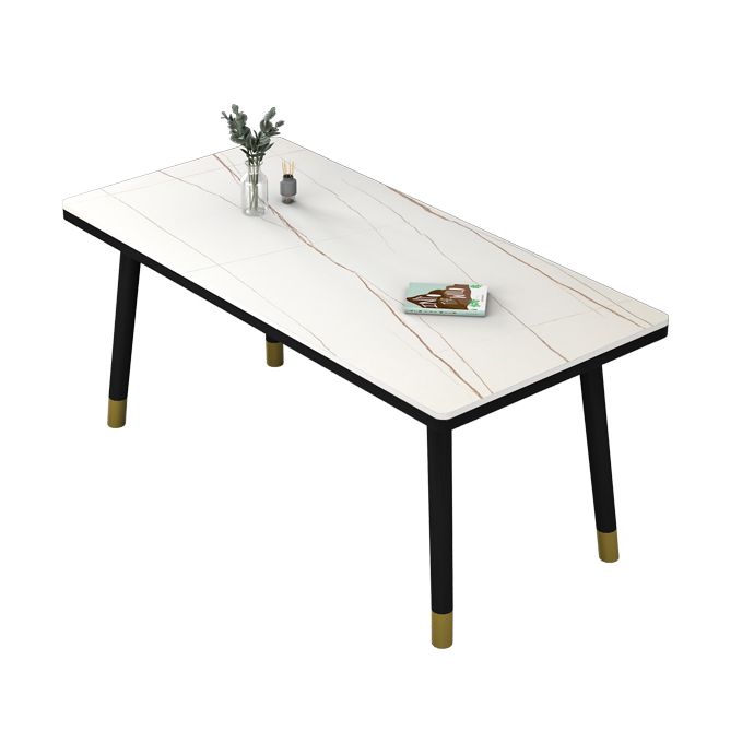 Dining Room Set Nordic Sintered Stone Rectangular Dining Table with Trestle Base Clearhalo 'Dining Room Sets' 'Dining Tables & Seating' 'dining_room_set' 'furn' 'furn_dining_room_set' 'Furniture' 'furniture_dining_room_set' 'Kitchen & Dining Furniture' 'kitchen&dining_furn' 'kitchen' 1200x1200_6f7f5d5d-c239-475f-ae67-399e13b039a5