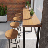 Modern Rectangle Sled Base Solid Wood Bar Table for Kitchen Dining Room Clearhalo 'Bar Furniture' 'Bar Tables' 'bar_tables' 'furn' 'furn_bar_tables' 'Furniture' 'Kitchen & Dining Furniture' 1200x1200_6f814e27-334b-4de8-9096-ae26110759c4