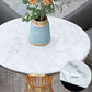 Luxury Style Sintered Stone Dining Table Single Pedestal Base Round Table for Home Clearhalo ' dining_table' 'Dining Tables & Seating' 'Dining Tables' 'furn' 'furn_dining_table' 'Furniture' 'furniture_dining_table' 'Kitchen & Dining Furniture' 'kitchen&dining_furn' 'kitchen' 'kitchen_dining_table' 1200x1200_6f83cc26-9e72-401c-a51e-1fe3d9f18c95