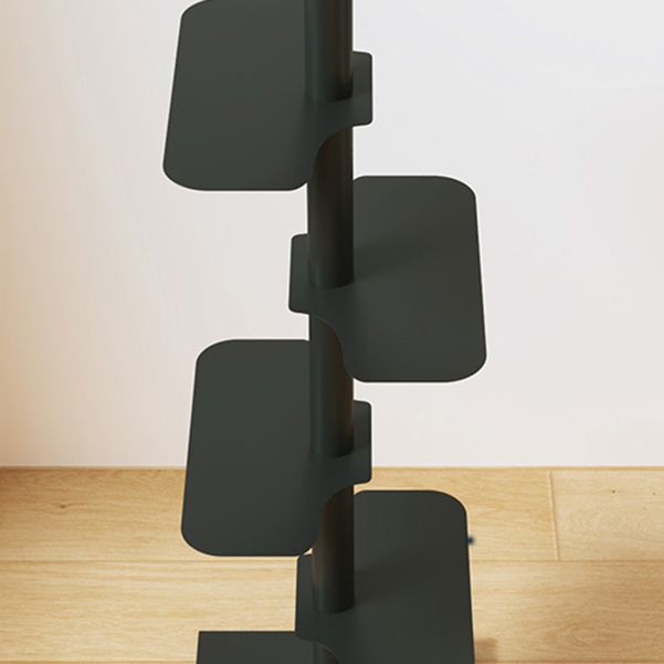 Corner Shelf Bookcase Modern Style Metal Multi Tiers Bookcase