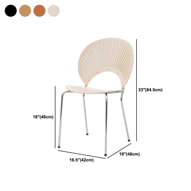 Modern Armless Dining Chairs Solid Wood Windsor Back Dining Side Chair Clearhalo 'Dining Chairs' 'Dining Tables & Seating' 'dining_chair' 'furn' 'furn_dining_chair' 'Furniture' 'Kitchen & Dining Furniture' 1200x1200_6f87ec13-85e4-445e-8361-2714d63c86f0