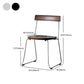 Modern Backrest Armless Wood Chair with Metal Legs for Dining Room Clearhalo 'Dining Chairs' 'Dining Tables & Seating' 'dining_chair' 'furn' 'furn_dining_chair' 'Furniture' 'Kitchen & Dining Furniture' 1200x1200_6f8910f1-b2b9-4c8f-a494-a58a3e8e61b7