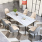 Sintered Stone Dining Table Traditional Luxury White Table with 4 Legs Clearhalo 'Dining Tables & Seating' 'Dining Tables' 'dining_table' 'furn' 'furn_dining_table' 'Furniture' 'furniture_dining_table' 'Kitchen & Dining Furniture' 'kitchen' 'kitchen_dining_table' 1200x1200_6f8976de-5d31-478c-8dd5-590ed8636813