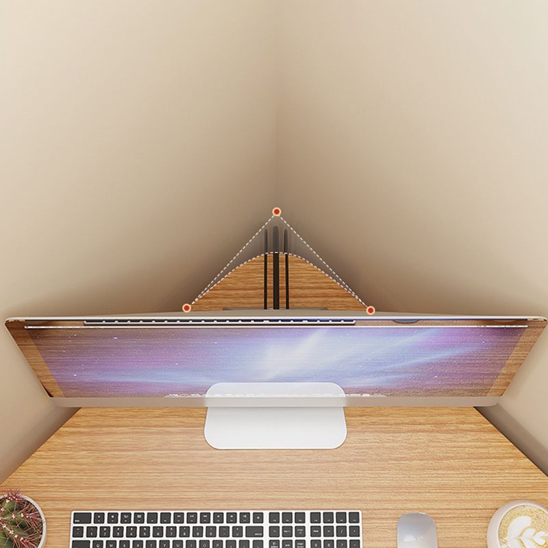 Bureau d'écriture en bois d'ingénierie contemporaine bureau bureau avec étagères