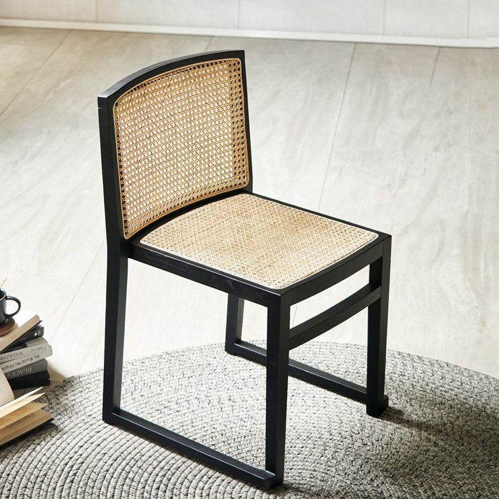 Traditional Style Dining Chair Solid Wood Stackable Side Chair for Home Clearhalo 'Dining Chairs' 'Dining Tables & Seating' 'dining_chair' 'furn' 'furn_dining_chair' 'Furniture' 'Kitchen & Dining Furniture' 1200x1200_6f8aad74-1495-4448-be5e-c391e471db6f