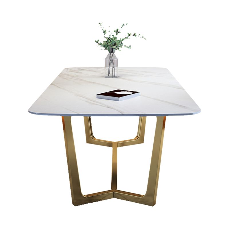 Modern 1/2/5/6/7 Pieces Dining Set Rectangle Stone Dining Table Set for Home Clearhalo 'Dining Room Sets' 'Dining Tables & Seating' 'dining_room_set' 'furn' 'furn_dining_room_set' 'Furniture' 'Kitchen & Dining Furniture' 1200x1200_6f8b9de8-4d68-487f-9e81-6fdd2613f82f