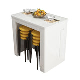 Contemporary Dining Table Rectangle Folding Dining Site Table,19.7"L x 31.5"W x 29.5"H Clearhalo ' dining_table' 'Dining Tables & Seating' 'Dining Tables' 'furn' 'furn_dining_table' 'Furniture' 'furniture_dining_table' 'Kitchen & Dining Furniture' 'kitchen&dining_furn' 'kitchen' 'kitchen_dining_table' 1200x1200_6f8c2558-2092-4f72-960d-13b14f6cf3f5