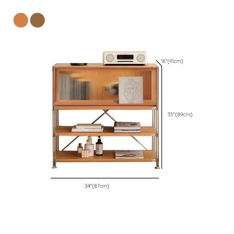 Industrial Accent Cabinet with 2 Shelves and 1 Door in Solid Wood Clearhalo 'Cabinets & Chests' 'cabinets_chests' 'furn' 'furn_cabinets_chests' 'Furniture' 'Living Room Furniture' 1200x1200_6f8d4863-4d96-4384-9988-67a8ef132342
