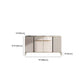 Glam Credenza Stone Adjustable Shelving Buffet Credenza with Cabinets and Drawers
