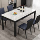 Modern Sintered Stone Dining Table Rectangular Table with Metallic Four-leg Clearhalo ' dining_table' 'Dining Tables & Seating' 'Dining Tables' 'Furniture' 'furniture_dining_table' 'Kitchen & Dining Furniture' 'kitchen&dining_furn' 'kitchen' 'kitchen_dining_table' 1200x1200_6f8eca3f-9837-4234-a4f9-5895caf1e578