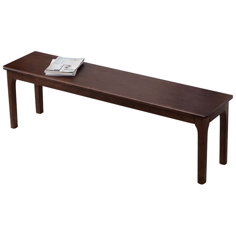 Contemporary Rubber Wood Seating Bench Rectangle Bedroom Bench with Straight Legs Clearhalo 'Benches' 'Chairs & Seating' 'furn' 'furn_benches' 'Furniture' 'Living Room Furniture' 1200x1200_6f8edad2-26b1-487c-94de-178c433b5fa0
