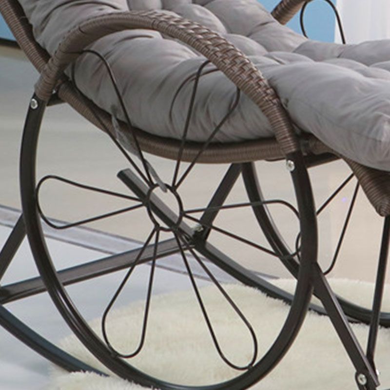 Mid Century Modern Style Rocking Chair Single Indoor Rocking Chair with Cushion Clearhalo 'Chairs & Seating' 'furn' 'furn_rocking_chairs' 'Furniture' 'Living Room Furniture' 'Rocking Chairs' 'rocking_chairs' 1200x1200_6f8f11b8-1610-43a3-9939-8449b5742185