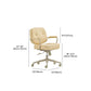 Modern Padded Arms Office Chair Leather No Distressing Ergonomic Desk Chair Clearhalo 'furn' 'furn_office_chair' 'Furniture' 'Office Chairs' 'Office Furniture' 'office_chair' 1200x1200_6f8f594b-fd2a-4b55-88e5-686628aac60b