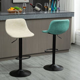 Contemporary Metal Barstool Faux Leather Footrest Stool Adjustable in Matte Finish Clearhalo 'Bar Furniture' 'Bar Stools' 'bar_stools' 'furn' 'furn_bar_stools' 'Furniture' 'Kitchen & Dining Furniture' 1200x1200_6f8fa2aa-c117-435f-b046-7c667d85f252
