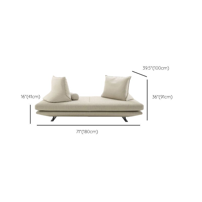 Modern Chaise Lounge Couch Cushioned Chaise Lounge with Pillow Clearhalo 'Chairs & Seating' 'Chaise Lounge' 'chaise_lounge' 'furn' 'furn_chaise_lounge' 'Furniture' 'Living Room Furniture' 1200x1200_6f901e7c-10f8-42c8-be5b-f6f0c8eb351f
