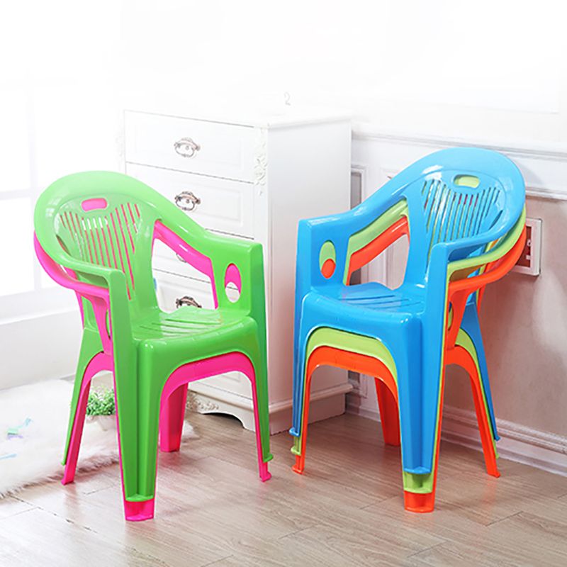 Contemporary Stacking Slat Back Dining Arm Chairs Plastic Dining Side Chair for Home Use Clearhalo ' kitchen&dining_furn' 'Dining Chairs' 'Dining Tables & Seating' 'dining_chair' 'furn' 'furn_dining_chair' 'Furniture' 'furniture_dining_chair' 'Kitchen & Dining Furniture' 'kitchen' 1200x1200_6f913bb6-2475-487e-95dc-6bef5e8570ba