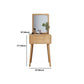 Scandinavisch massief houten dressoir 1-lading ijdelheid tafel met ontlasting en spiegel