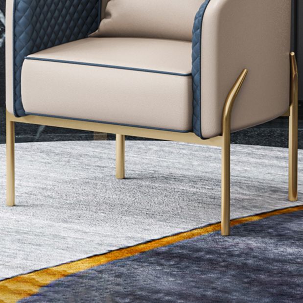 Glam Metal Armless Dining Chair Upholstered Dining Side Chair for Restaurant Use Clearhalo ' kitchen&dining_furn' 'Dining Chairs' 'Dining Tables & Seating' 'dining_chair' 'furn' 'furn_dining_chair' 'Furniture' 'furniture_dining_chair' 'Kitchen & Dining Furniture' 'kitchen' 1200x1200_6f932c13-1b02-4495-9858-467a3457e794