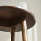 Solid Wood Round Top Side Table 23.6" Tall 3 Legs End Table with Shelf Clearhalo 'Coffee & Accent Tables' 'End & Side Tables' 'end_side_tables' 'furn' 'furn_end_side_tables' 'Furniture' 'Living Room Furniture' 1200x1200_6f9356cd-a663-4009-b9f4-645c50d2c7b4