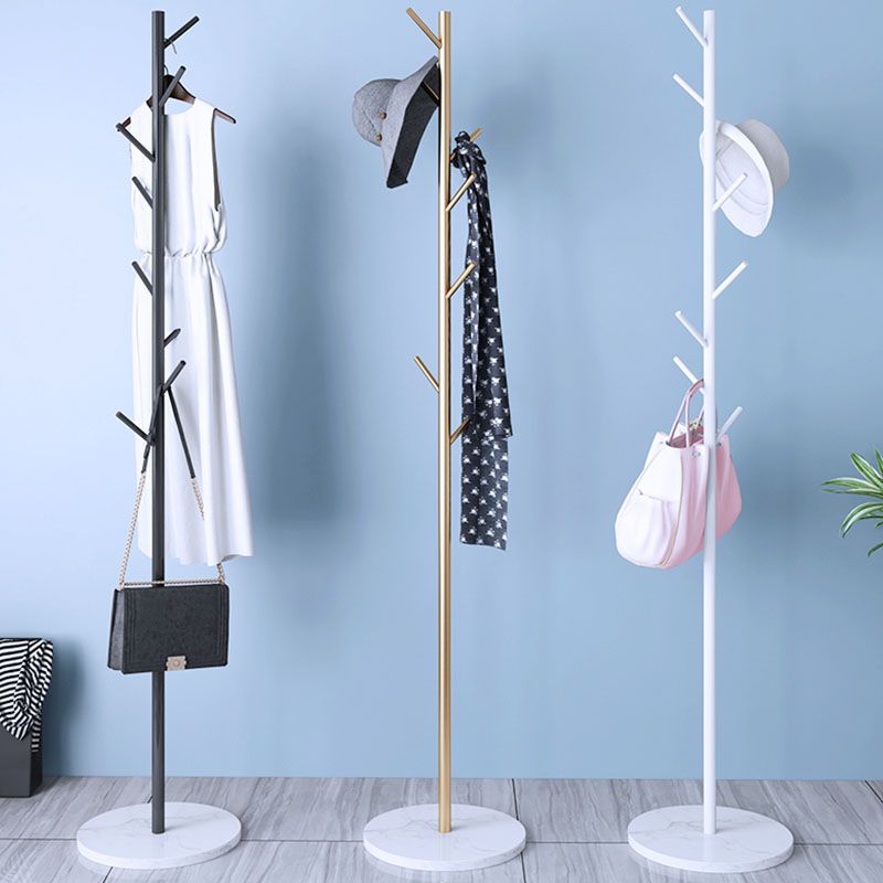 Modern Entryway Metal Free Standing No Distressed 8 Hooks Coat Rack Clearhalo 'Entry & Mudroom Furniture' 'furn' 'furn_hall_tree_coat_racks' 'Furniture' 'Hall Trees & Coat Racks' 'hall_tree_coat_racks' 1200x1200_6f94a0da-bdc7-4d90-8354-7b0eee864dcd