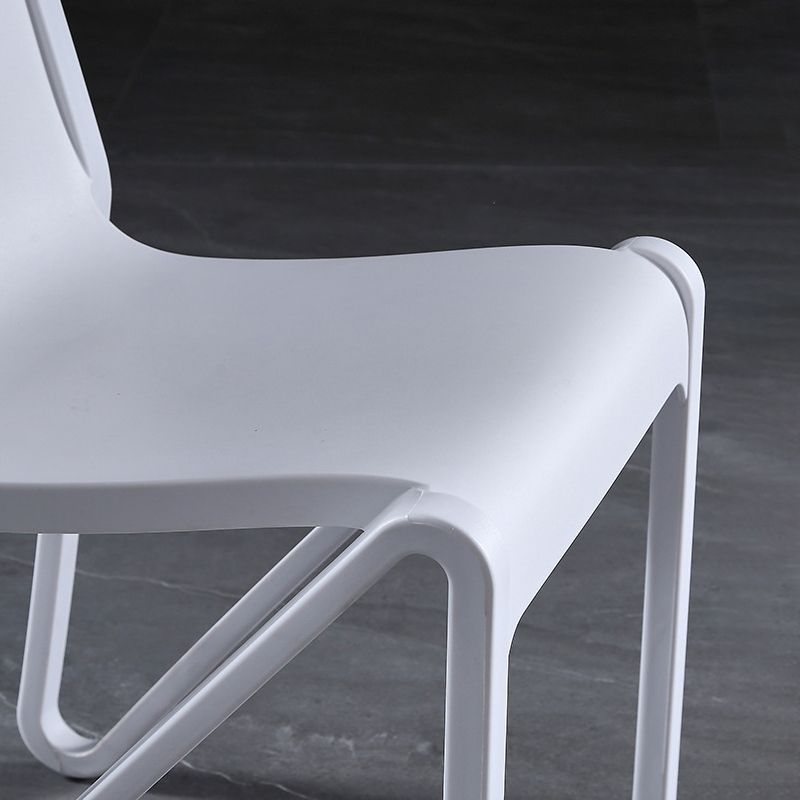 Scandinavian Home Side Chair Solid Back Plastic Multicolor Dining Room Chair Clearhalo ' kitchen&dining_furn' 'Dining Chairs' 'Dining Tables & Seating' 'dining_chair' 'furn' 'furn_dining_chair' 'Furniture' 'furniture_dining_chair' 'Kitchen & Dining Furniture' 'kitchen' 1200x1200_6f94da7c-b250-4f7f-9aae-83272761a0f0