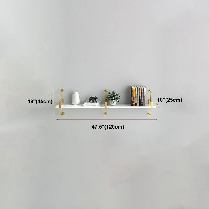 9.84"W Bookshelf Glam Style Wall Mounted Bookcase for Home Office Study Room Clearhalo 'Bookcases' 'furn' 'furn_bookcases' 'Furniture' 'furniture_bookcases' 'kitchen' 'kitchen_bookcases' 'Living Room Furniture' 'Office Furniture' 1200x1200_6f953d7b-788f-4528-8c50-56d2e753fbc0