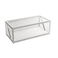 Glass Top Coffee Cocktail Table Block/4 Legs Contemporary Trunk Storage Clearhalo 'Coffee & Accent Tables' 'Coffee Tables' 'coffee_tables' 'furn' 'furn_coffee_tables' 'Furniture' 'Living Room Furniture' 1200x1200_6f975249-17d7-4d83-b55e-1c115cefd791