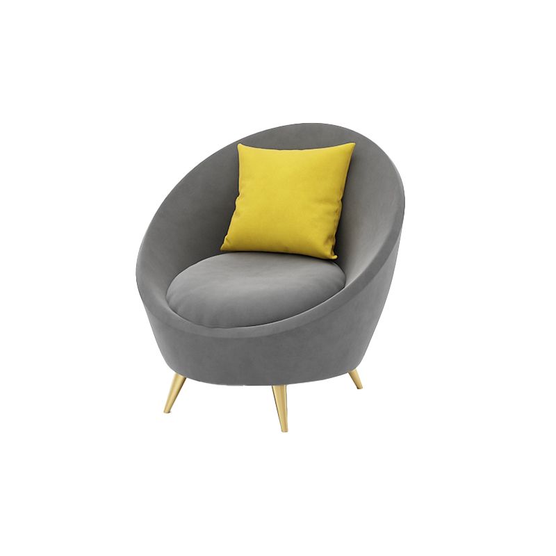 Velvet Sloped Arm Sofa Contemporary Standard Sofa with Sewn Pillow Back Clearhalo 'furn' 'furn_sofas' 'Furniture' 'Living Room Furniture' 'Sofa' 'sofas' 1200x1200_6f9c7174-cb90-42a9-8342-883cb82438a8