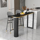 Kitchen Stone Top Counter Table Metal Base 42-inch Height Industrial Bar Table Clearhalo 'Bar Furniture' 'Bar Tables' 'bar_tables' 'furn' 'furn_bar_tables' 'Furniture' 'furniture_bar_tables' 'Kitchen & Dining Furniture' 1200x1200_6f9df5fc-9e66-4186-aaad-58f3597d8ad2