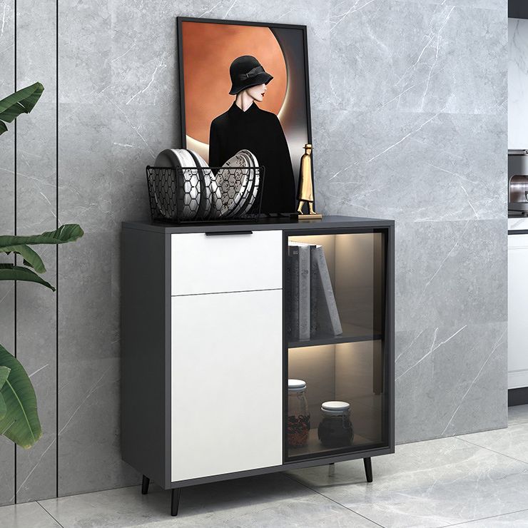 Contemporary Engineered Wood Sideboard Dining Room Sideboard Clearhalo 'buffet_sideboard' 'Buffets & Sideboards' 'furn' 'furn_buffet_sideboard' 'Furniture' 'Kitchen & Dining Furniture' 1200x1200_6f9f3199-2a17-401c-83e3-310eba338447